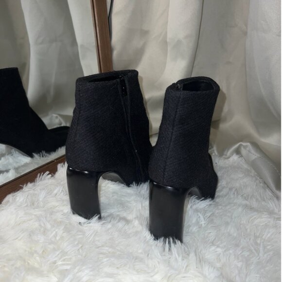 Donna Karan Fabric Ankle Boots - Picture 5 of 10